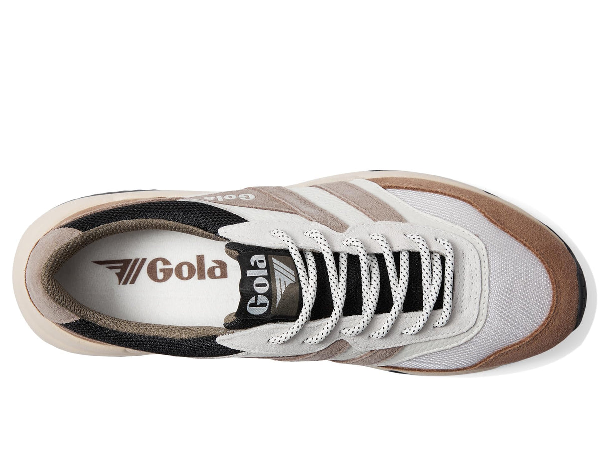 Gola Men's Titan Sneaker, Off-White/Otter/Rhino, 10.5