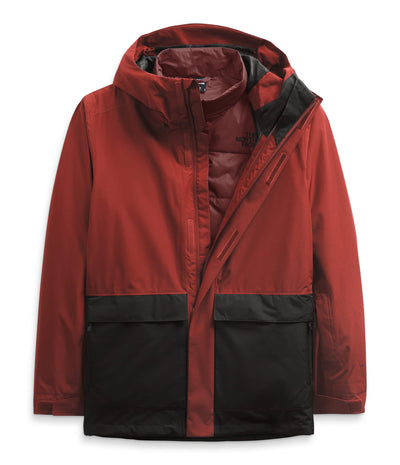 THE NORTH FACE Men's Clement Triclimate Jacket, Brick House Red/Sequoia Red, XX-Large
