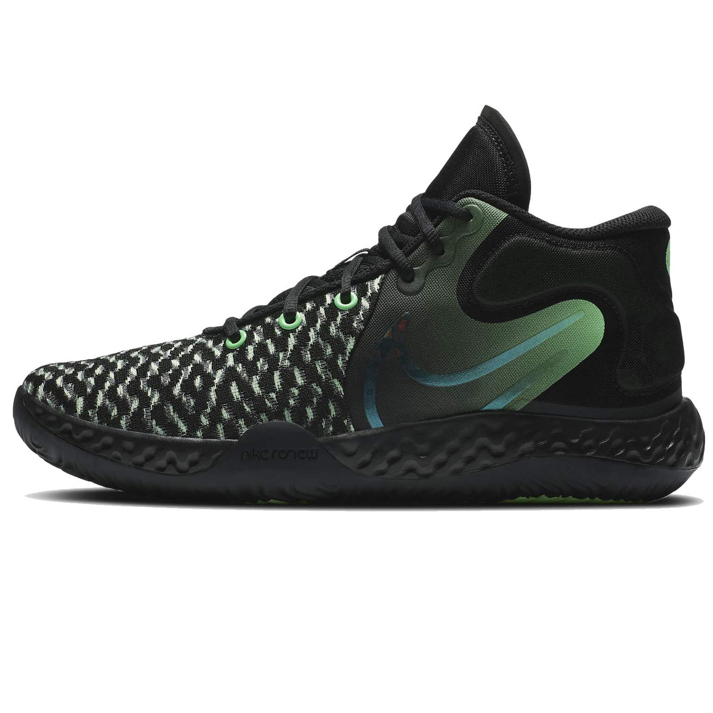 Nike Kd Trey 5 VIII Basketball Shoe Mens Ck2090-004 Size 9.5 (Black Clear Illusion Green Racer Blue, Numeric_9_Point_5)