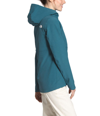 The North Face Shelbe Raschel Hoodie for Women - Wind-resistant Fleece - Durable Water Repellent Finish Mallard Blue MD One Size