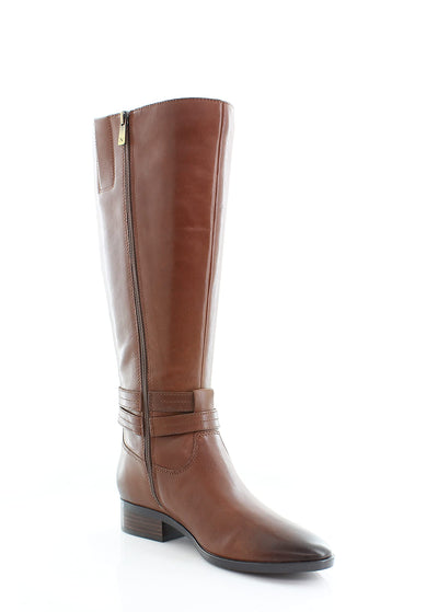 Naturalizer Reid Wide Shaft Cinnamon Leather 9.5 M (B)