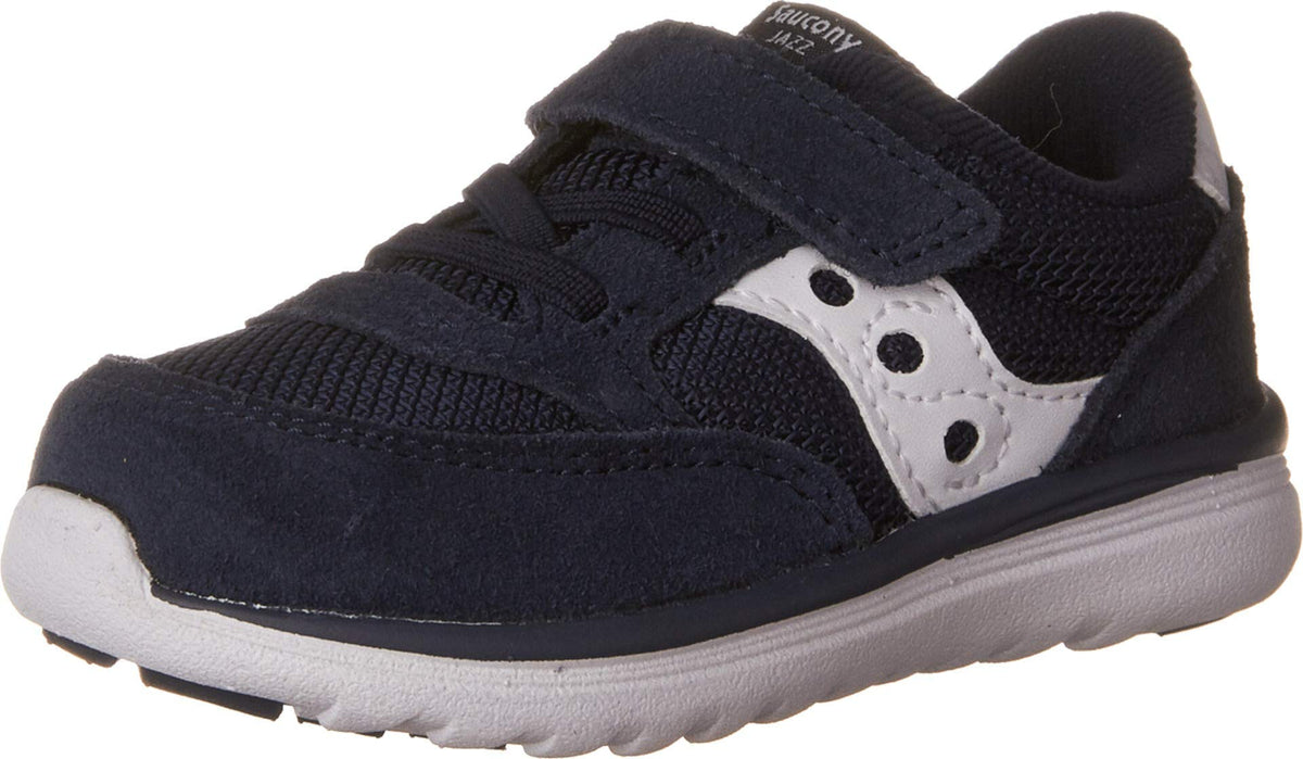 Saucony Baby Jazz Lite Sneaker (Toddler/Little Kid/Big Kid), Navy/White, 5 XW US Toddler