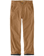 Carhartt Men's Rugged Flex Relaxed Fit Canvas Flannel-Lined Utility Work Pant 30W x 34L Dark Khaki