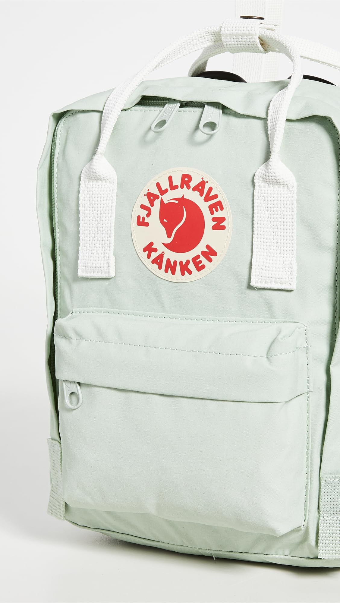Fjallraven Women's Kanken Mini Backpack, Mint Green/Cool White, One Size