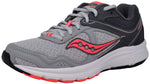 Saucony Women's Cohesion 10 Grey/Peach Running Shoe 7 M US