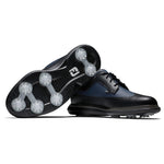 FootJoy Men's Traditions-Shield Tip Previous Season Style Golf Shoe, Black/Navy, 13 Wide