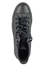 Converse Women's Chuck Taylor All Star Leather Hi Sneaker, Black Mono, 3.5