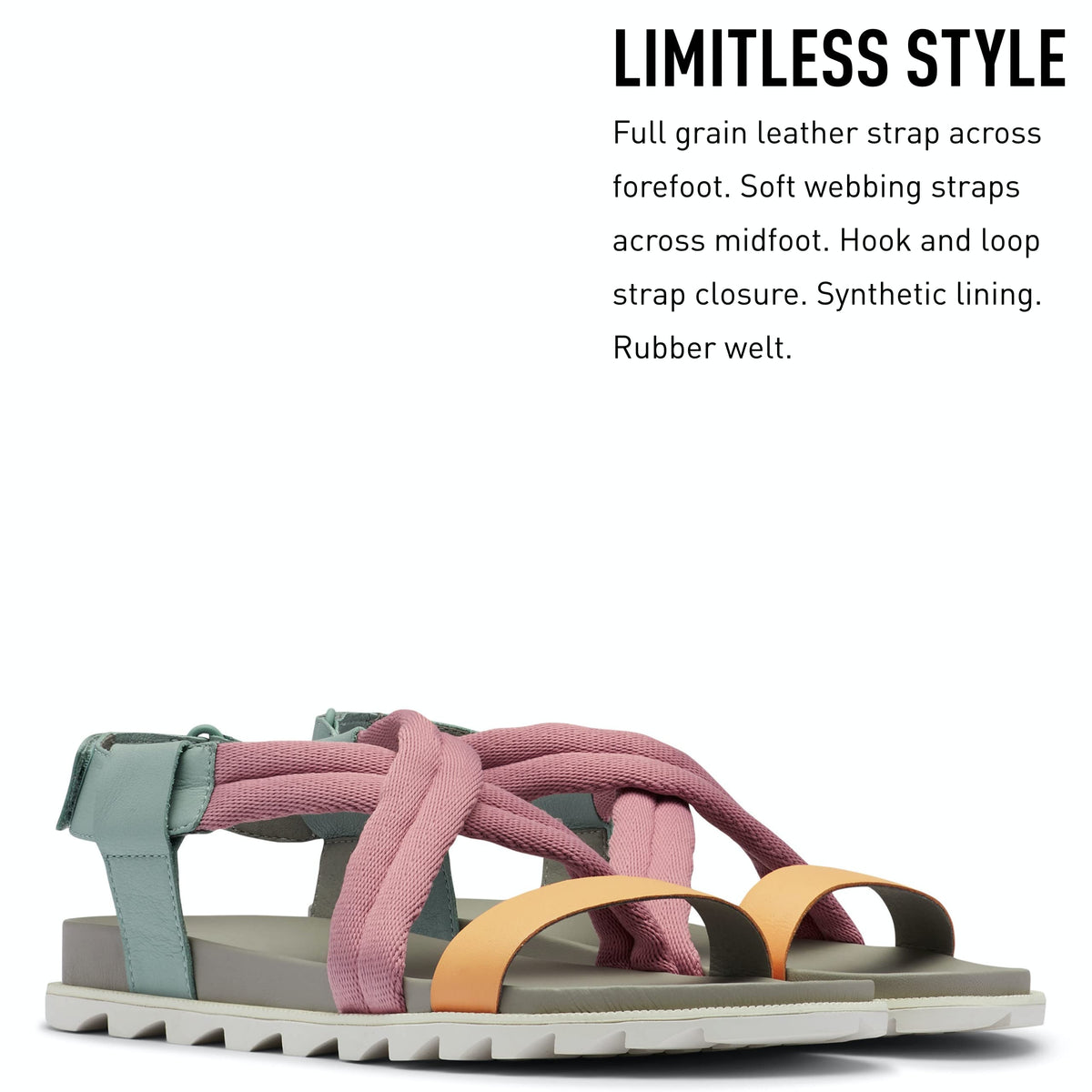 Sorel Women's Roaming Decon Sandals - Crushed Blue, Chrome Grey - Size 8