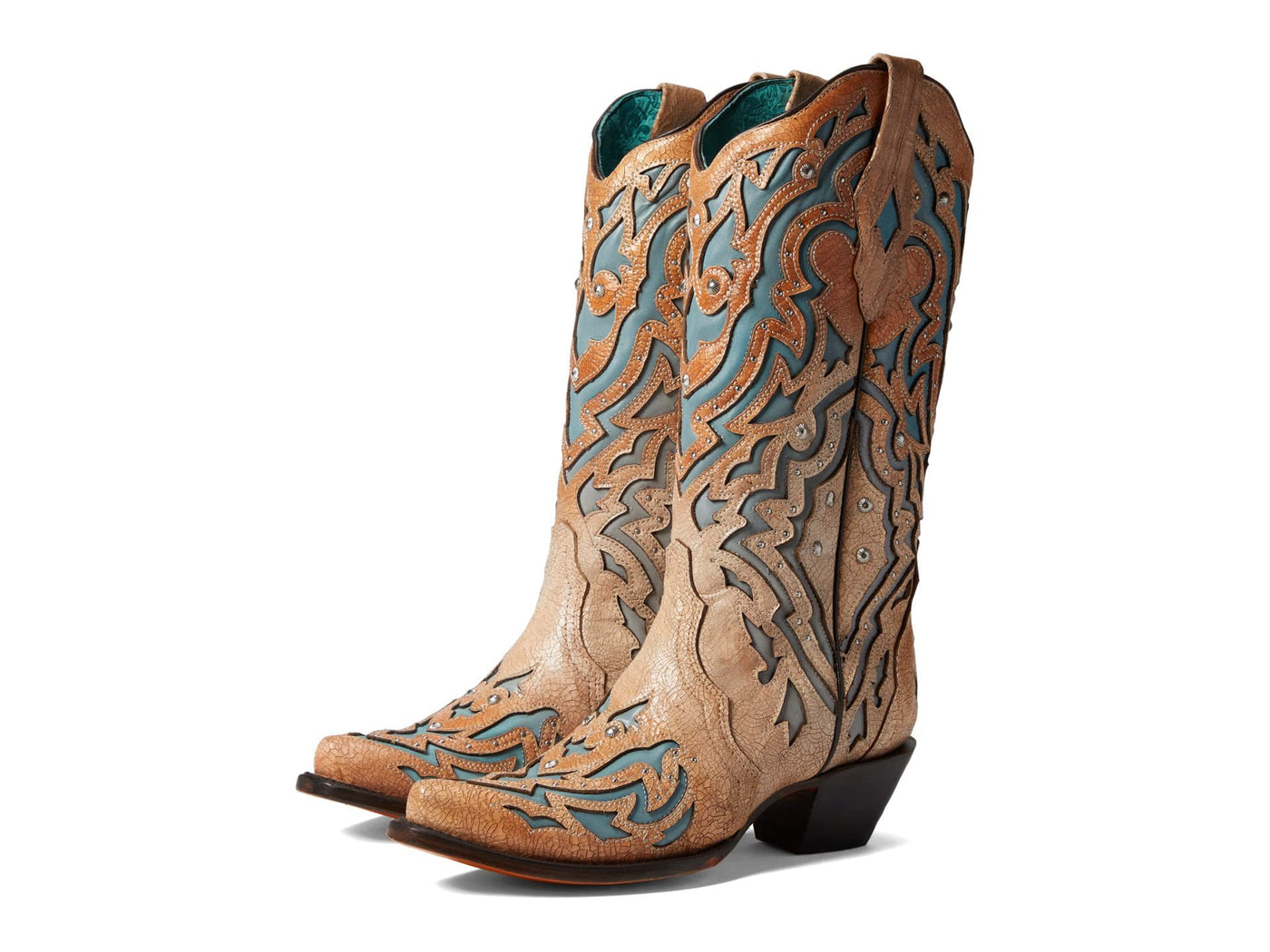 Corral Boots A4270 Bone/Blue 5 B (M)