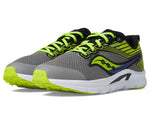 Saucony Axon Sneaker, Grey/Lime/Black, 12 US Unisex Big Kid