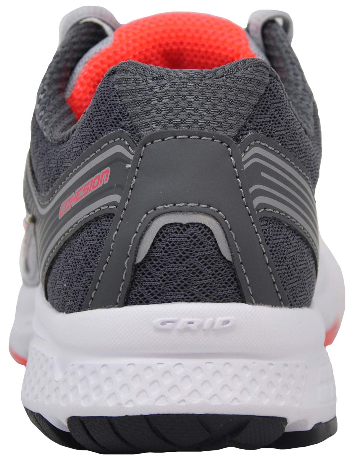 Saucony Women's Cohesion 10 Grey/Peach Running Shoe 7 M US