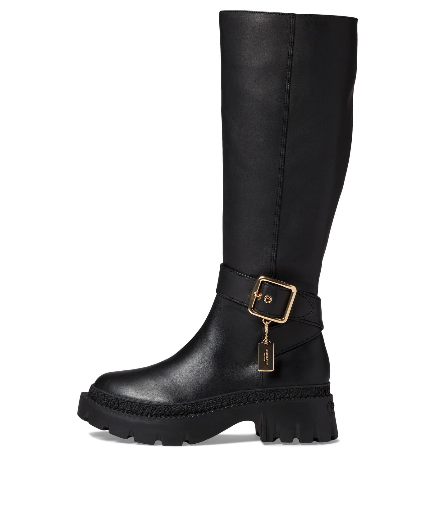 Coach James Leather Boot Black 9.5 B (M)