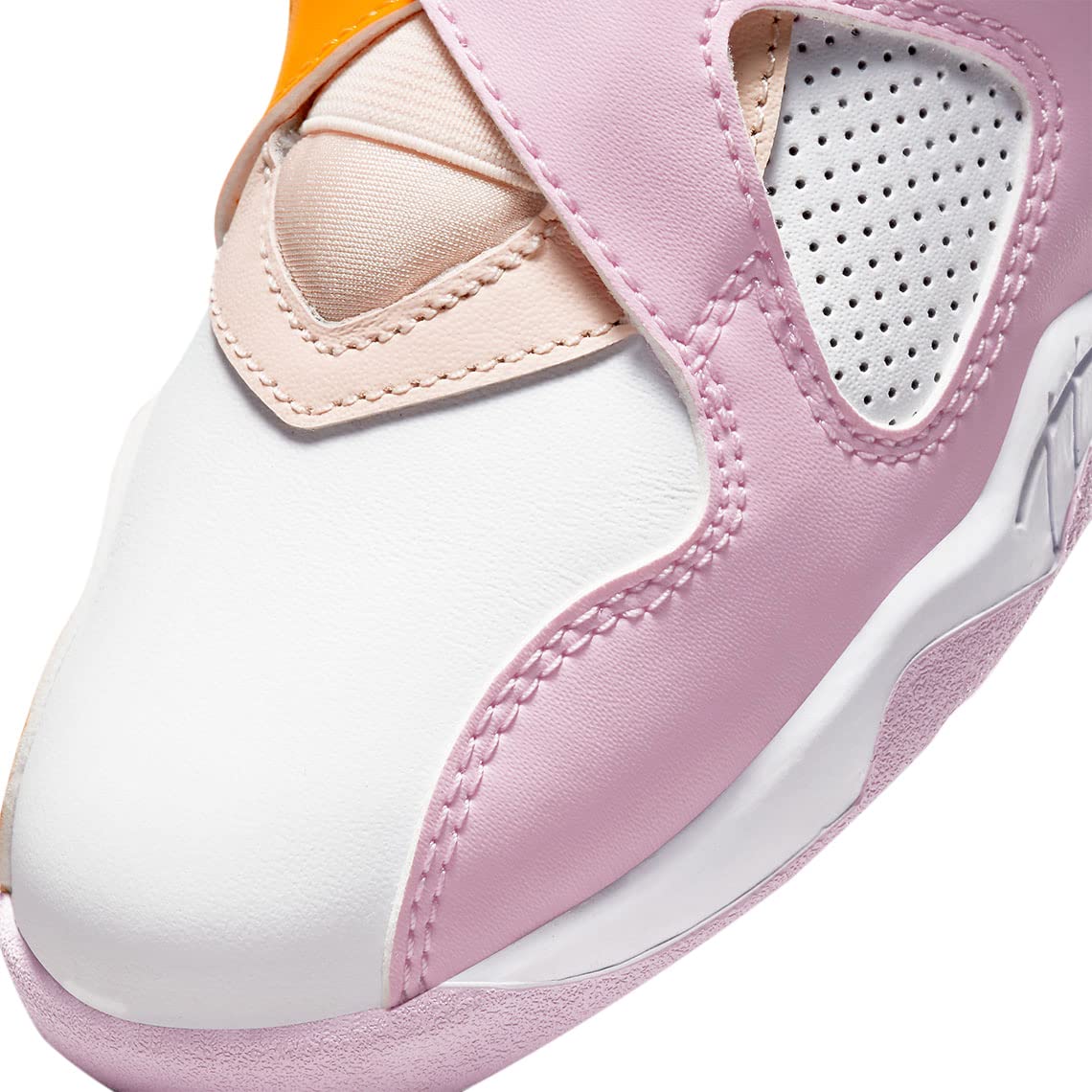 Jordan 8 Retro (Little Kid) Orange Pearl/Light Arctic Pink/White/University 1 Little Kid M