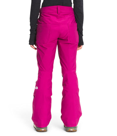 THE NORTH FACE Women's About-A-Day Insulated Snow Pant, Roxbury Pink/TNF Black, Medium Short