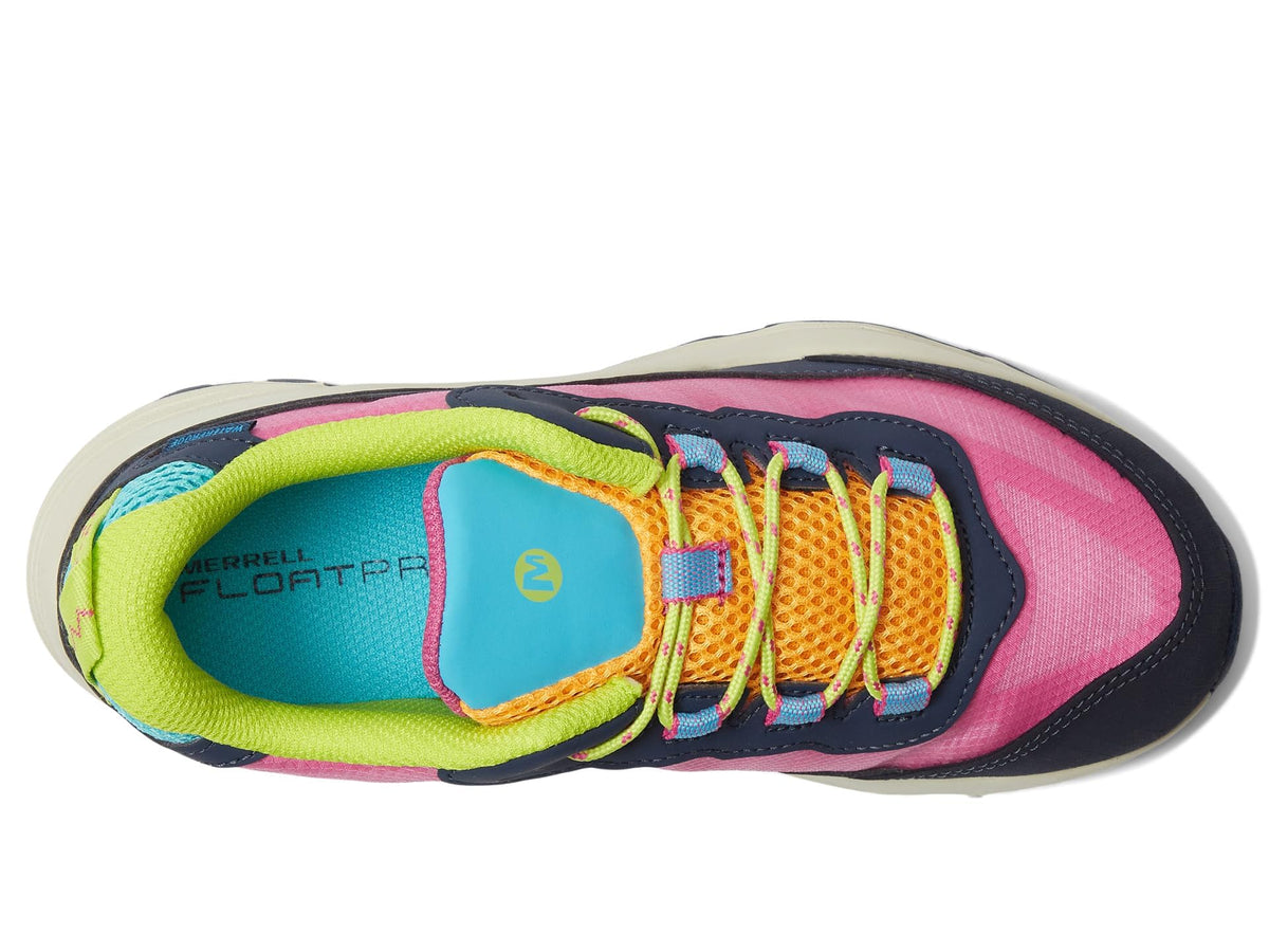 Merrell Moab Speed Low WTRPF Hiking Sneaker, Navy/Multi, 5 US Unisex Big Kid