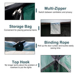 anngrowy 2 Person Pop Up Camping Tent, Waterproof, Windproof, Lightweight, Portable, 82.55947in