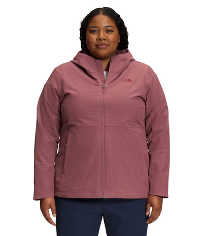 THE NORTH FACE Women's Shelbe Raschel Hoodie (Standard and Plus Size), Wild Ginger, 3X