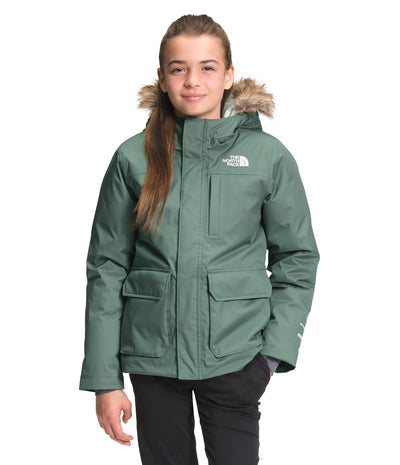 THE NORTH FACE Girls' Greenland Down Parka, Laurel Wreath Green, Medium