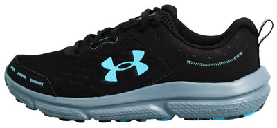 Under Armour Men's Charged Assert 10, (003) Black/Black/Blue Surf, 7.5, US