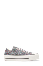 Converse Women's Sneaker 7 AU Black Multi Flowers White