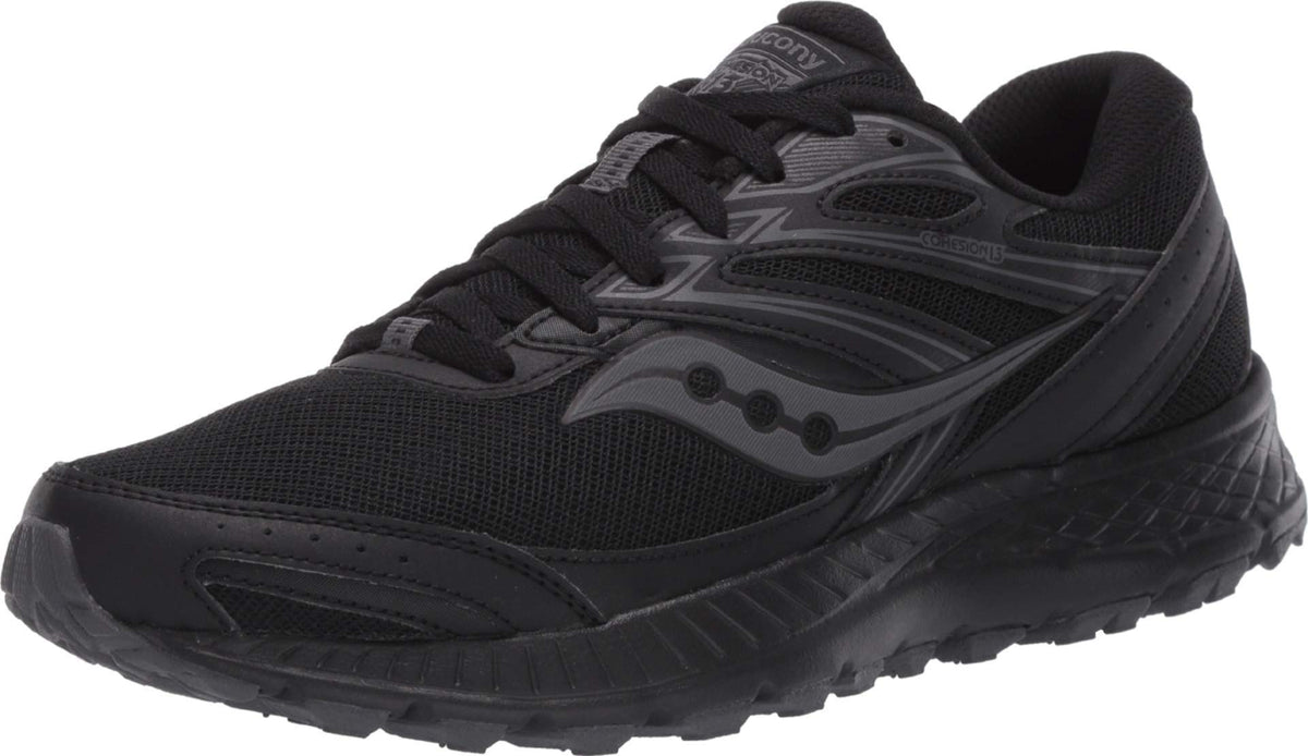 Saucony Men's Cohesion TR13 Running Shoe, Black/Grey, 10.5
