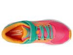 Saucony Kids Velocer Unisex Alternative Closure Running ShoesPink/Turquoise 3 Little Kid M