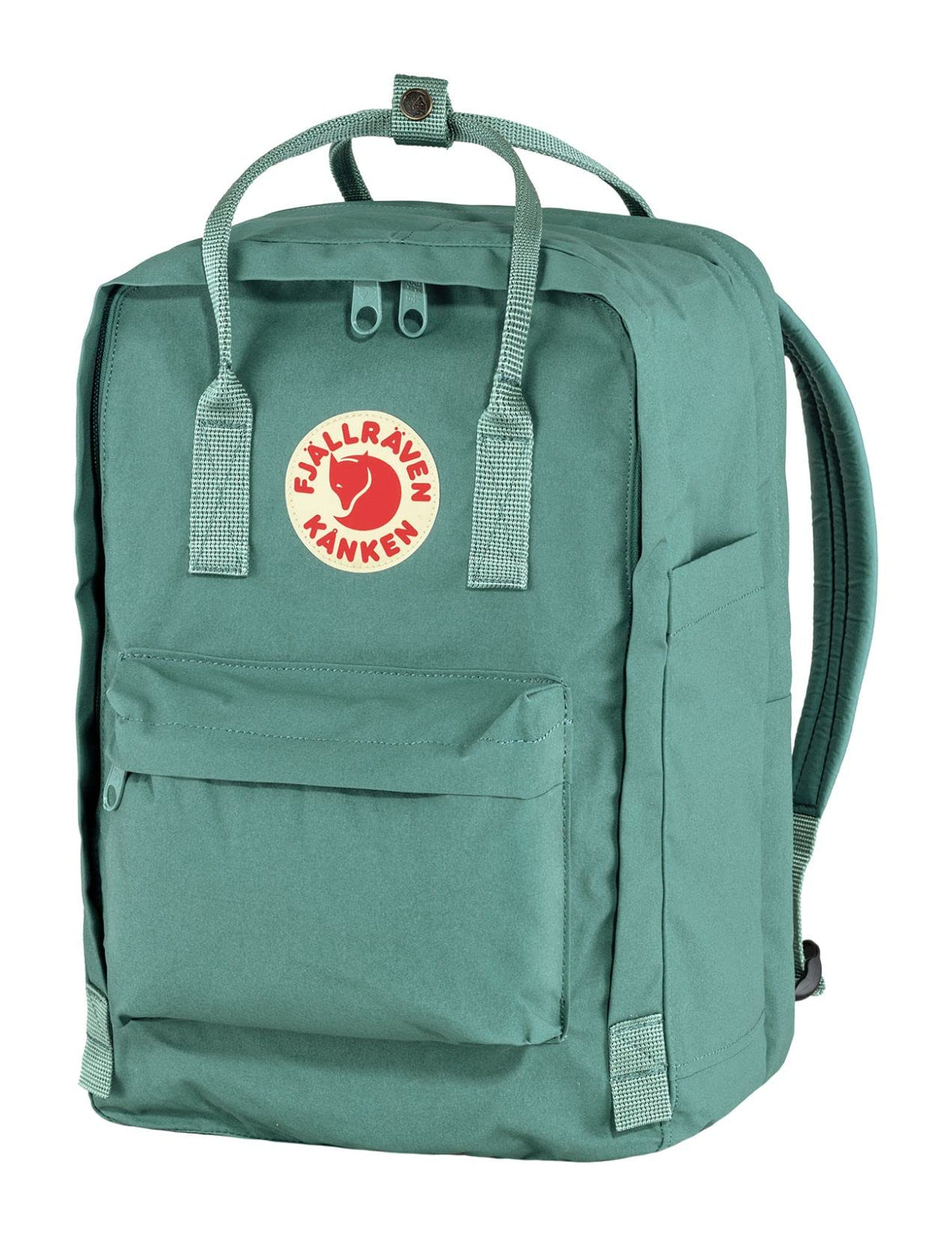 Fjallraven Kanken Laptop Backpack, Forest Green/Ox Red, 15-Inch