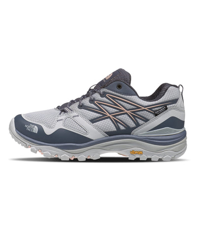 THE NORTH FACE Hedgehog Fastpack WP Womens Hiking Shoes Tin Grey/Pink Salt 6.5