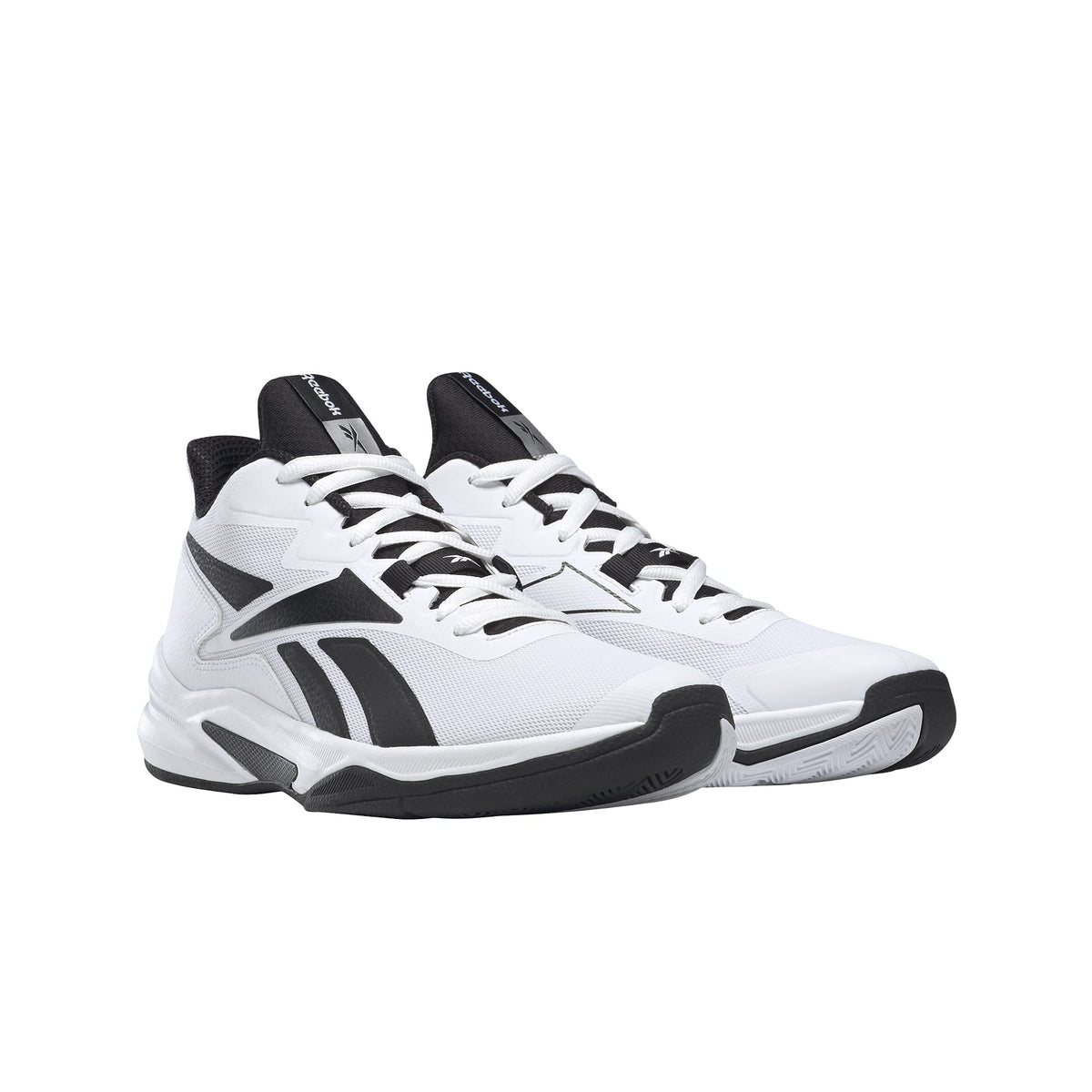 Reebok Men's Vision Mid Sneaker, White/Always Blue/Silver Metallic, 8.5