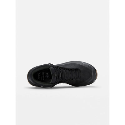 Arc'teryx Aerios FL Mid GTX Boot Women's | Fast and Light Agile Supportive Hiking Footwear | Black/Fallow, 9.5