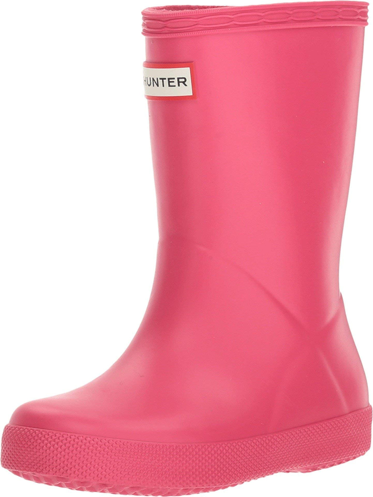 Hunter Kids Unisex Original Kids' First Classic Rain Boot (Toddler/Little Kid) Bright Pink UK 6 (US 7 Toddler) M