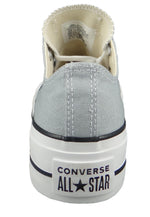 Converse Women's Seasonal Colour Platform Chuck Taylor All Star Low Top Wolf Grey/White/Black Womens 9