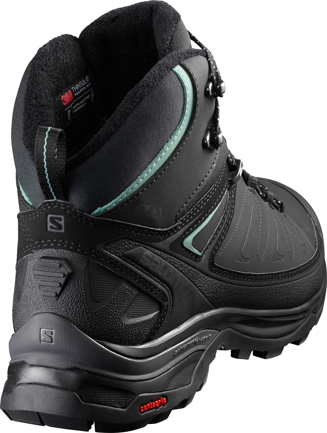 Salomon Women's X ULTRA MID WINTER CSWP W Snow Boots, Black/PHANTOM/Trellis, 7