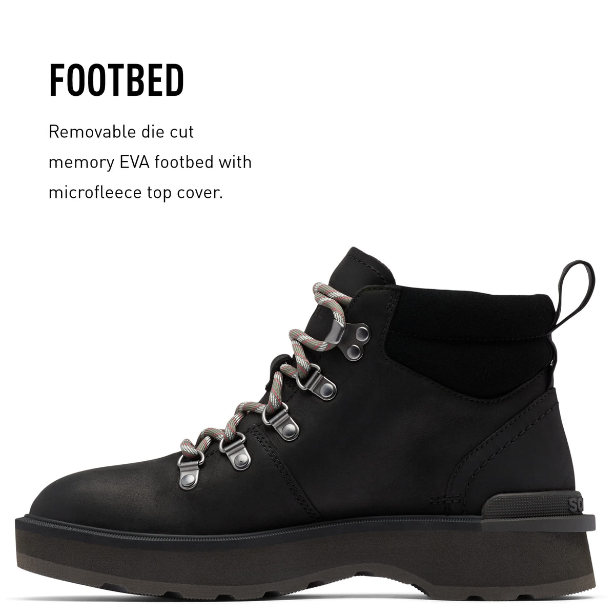 Sorel Women's Hi-Line Hiker Boot - Black, Jet - Size 6