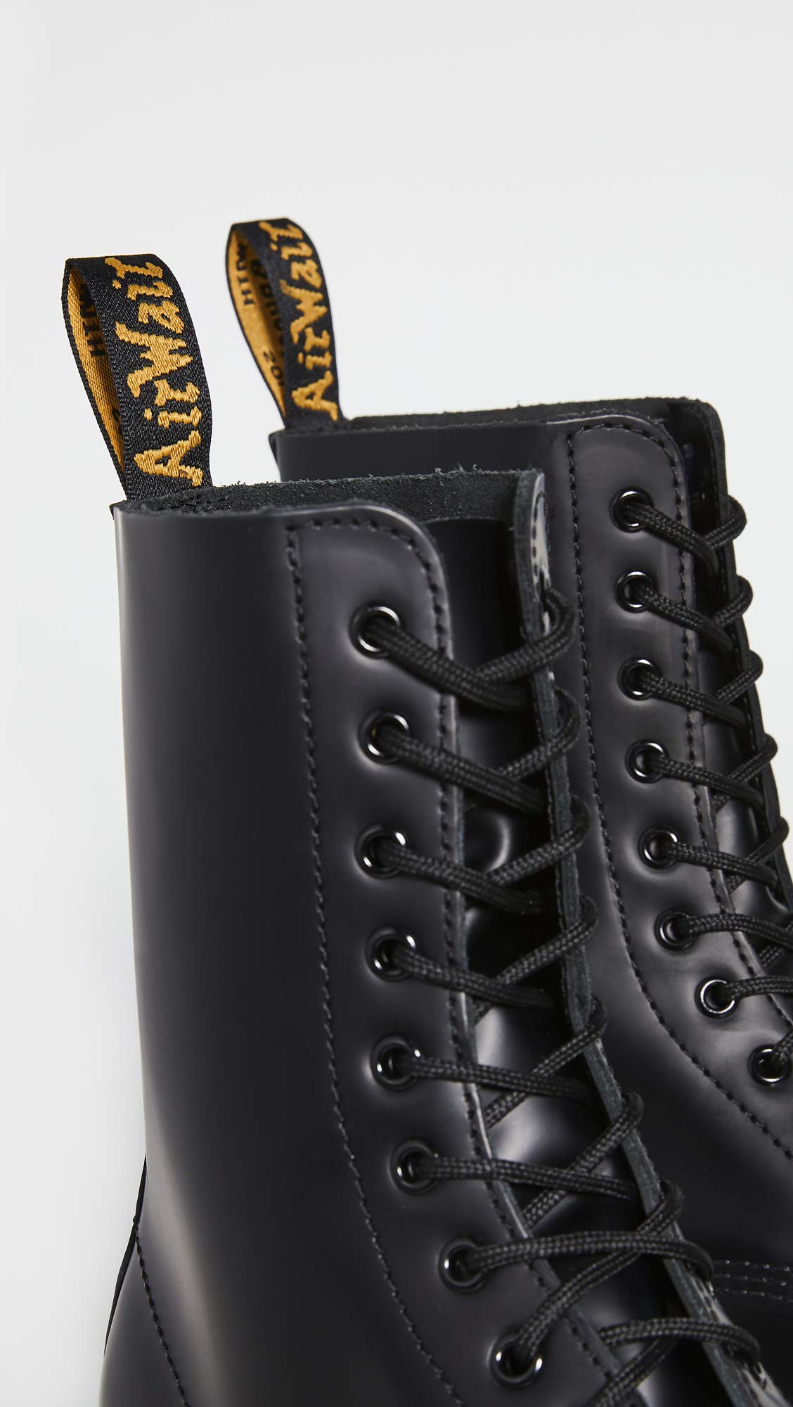 Dr. Martens 1490 Lace-Up Boot,Black Smooth,UK 8 (US Men's 9, Women's 10) M US