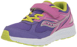 Saucony Cohesion 14 Alternative Closure Sneaker, Purple/Green, 1.5 US Unisex Big Kid