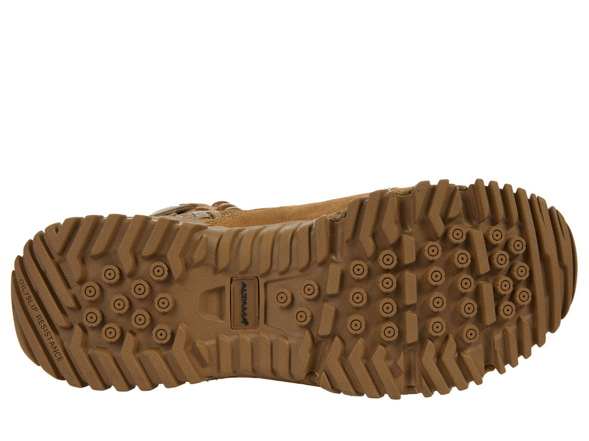 Altama Vengeance SR 8" Side Zip - Unisex Boots - Full Grain Leather - Textile Lining - Gusseted Tongue Coyote US Men's 7.5, Women's 9 Medium