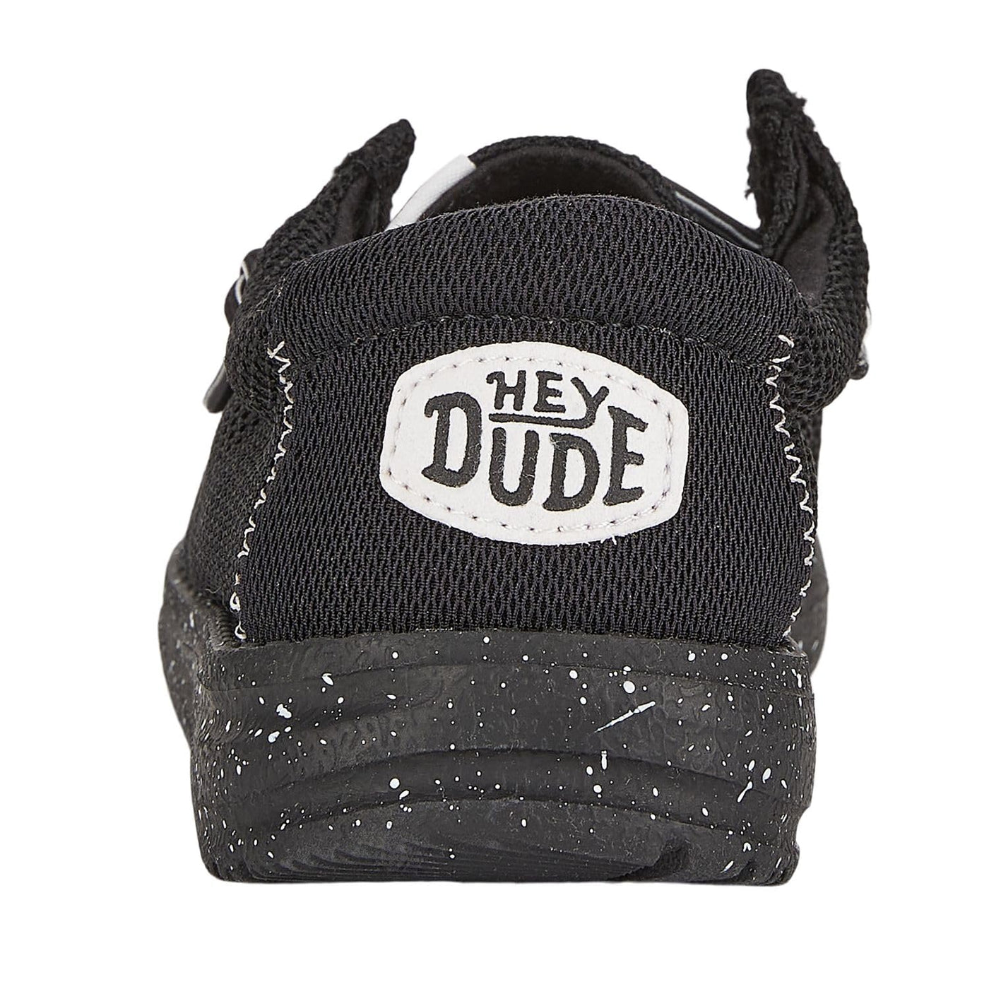 Hey Dude Boy's Wally Heathered Mesh Black Size 6 | Toddler's Shoes | Toddler Slip-on Loafers | Comfortable & Light-Weight