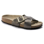 Birkenstock Siena Ladies Washed Metallic Stone Gold Sandals 38