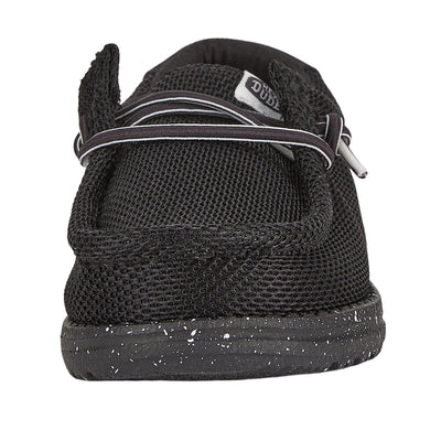 Hey Dude Boy's Wally Heathered Mesh Black Size 6 | Toddler's Shoes | Toddler Slip-on Loafers | Comfortable & Light-Weight