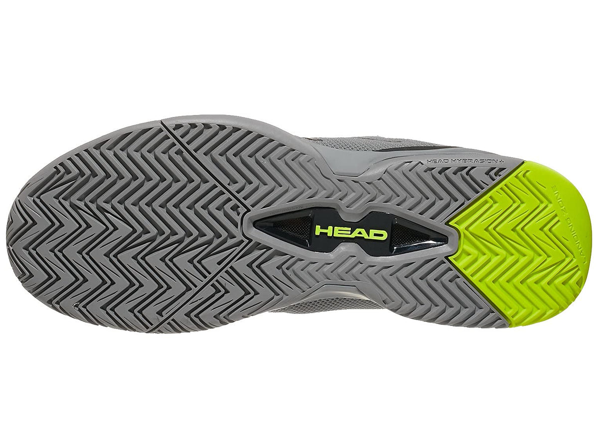 HEAD Revolt EVO Tennis Court Shoes for Men-Gray/Black, 8.5