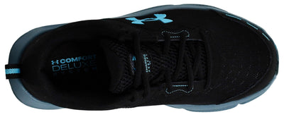 Under Armour Men's Charged Assert 10, (003) Black/Black/Blue Surf, 7.5, US