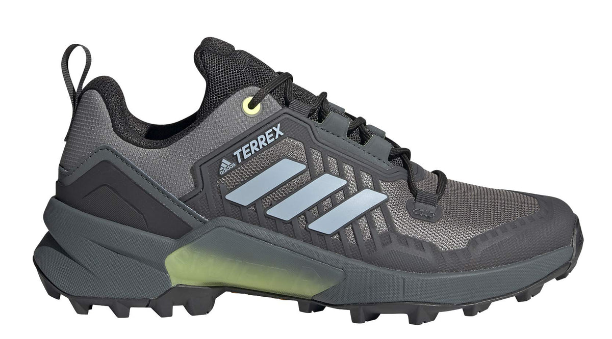 adidas Women's Terrex Swift R3 Hiking Shoe, Grey Three/Halo Blue/Hi-Res Yellow - 8