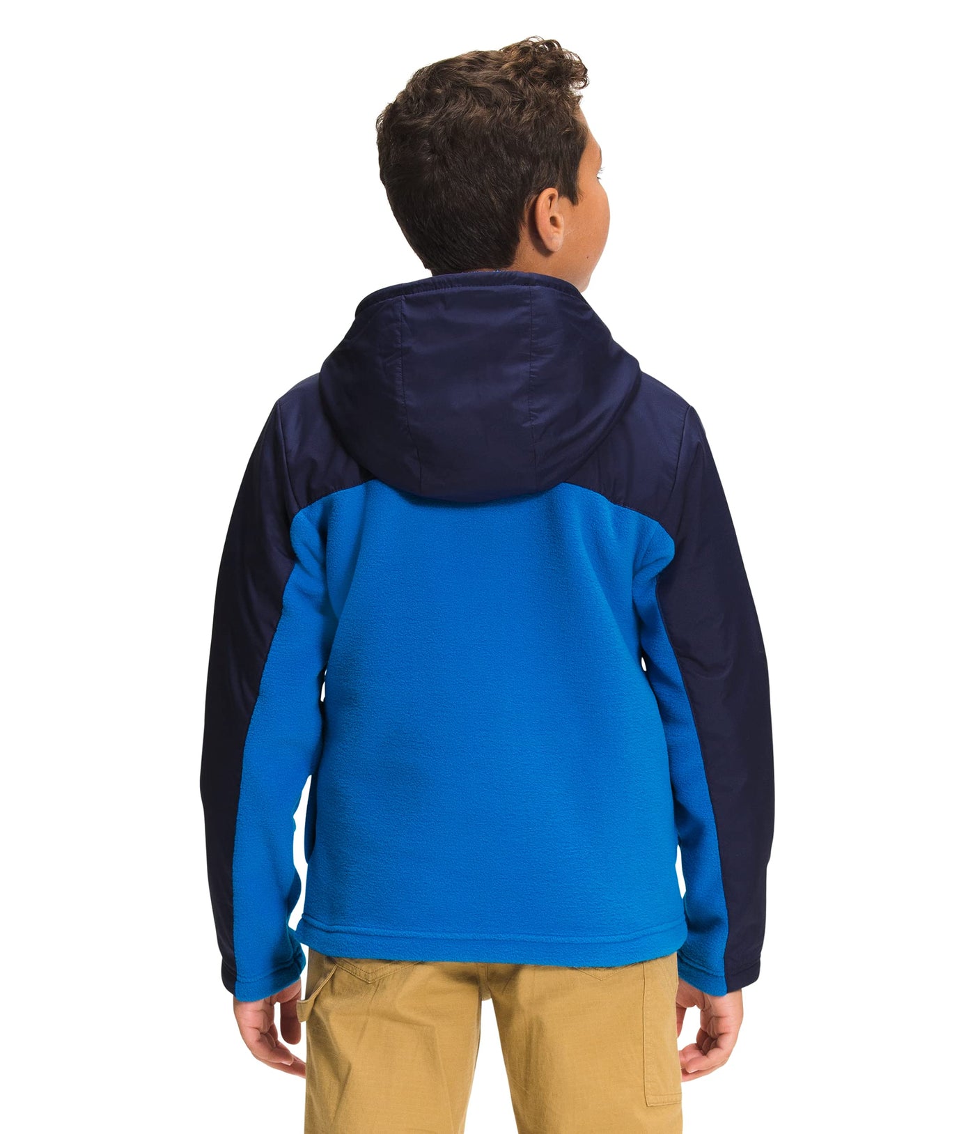 THE NORTH FACE Teen Freestyle Fleece Hoodie, Hero Blue/TNF Navy, Medium