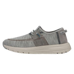 HEYDUDE Sirocco Dual Knit Light Grey Size 9 | Men's Shoes | Men's Casual Sneakers | Comfortable & Light-Weight