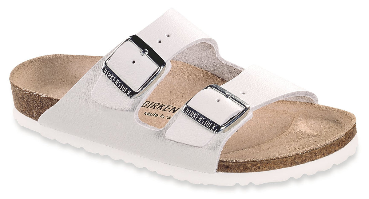 Birkenstock Women's Arizona Shearling Sandals 10-10.5 Narrow White