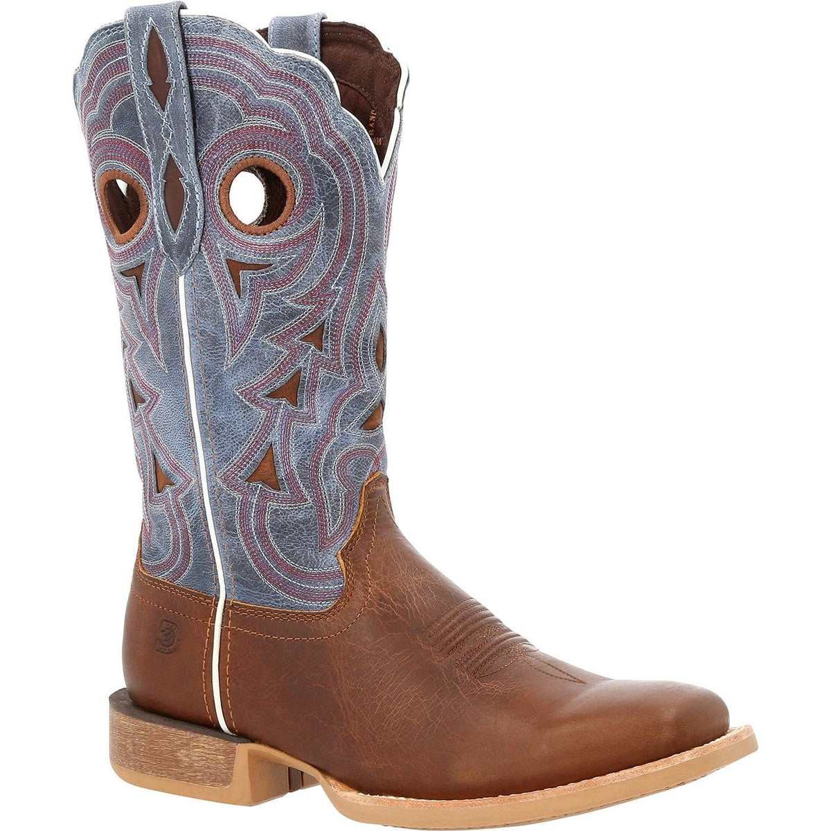Durango® Lady Rebel Pro™ Women's Golden Brown & Periwinkle Western Boot, Golden Brown And Periwinkle, Size 9(M)
