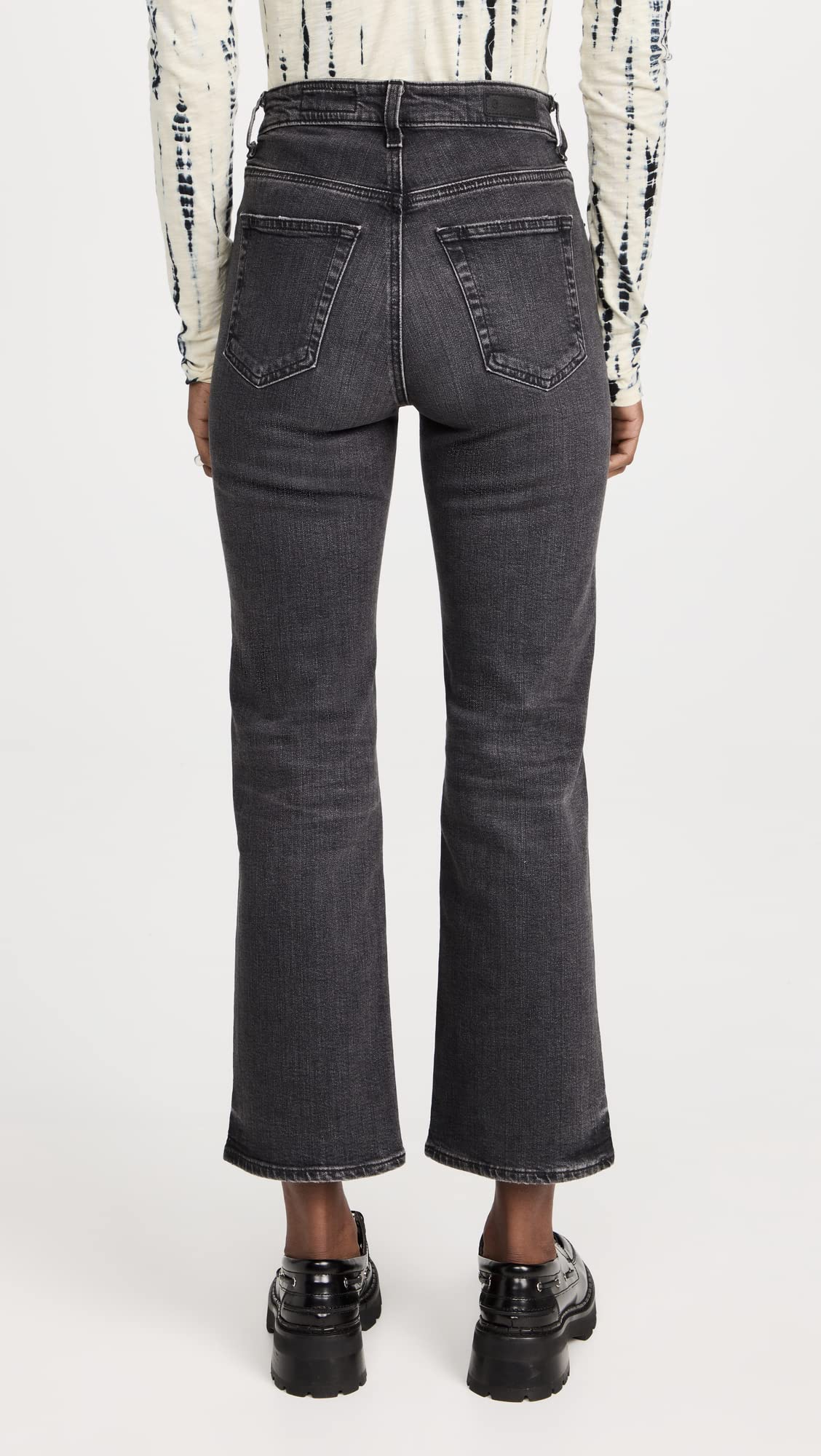 AG Adriano Goldschmied Women's Kinsley High Rise Pop Crop Jeans, 10 Years Bonfire, 30