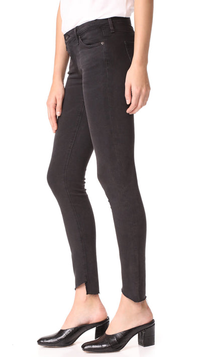 AG Jeans Women's The Legging Ankle Front Slant Hem, Rustic Black, 31