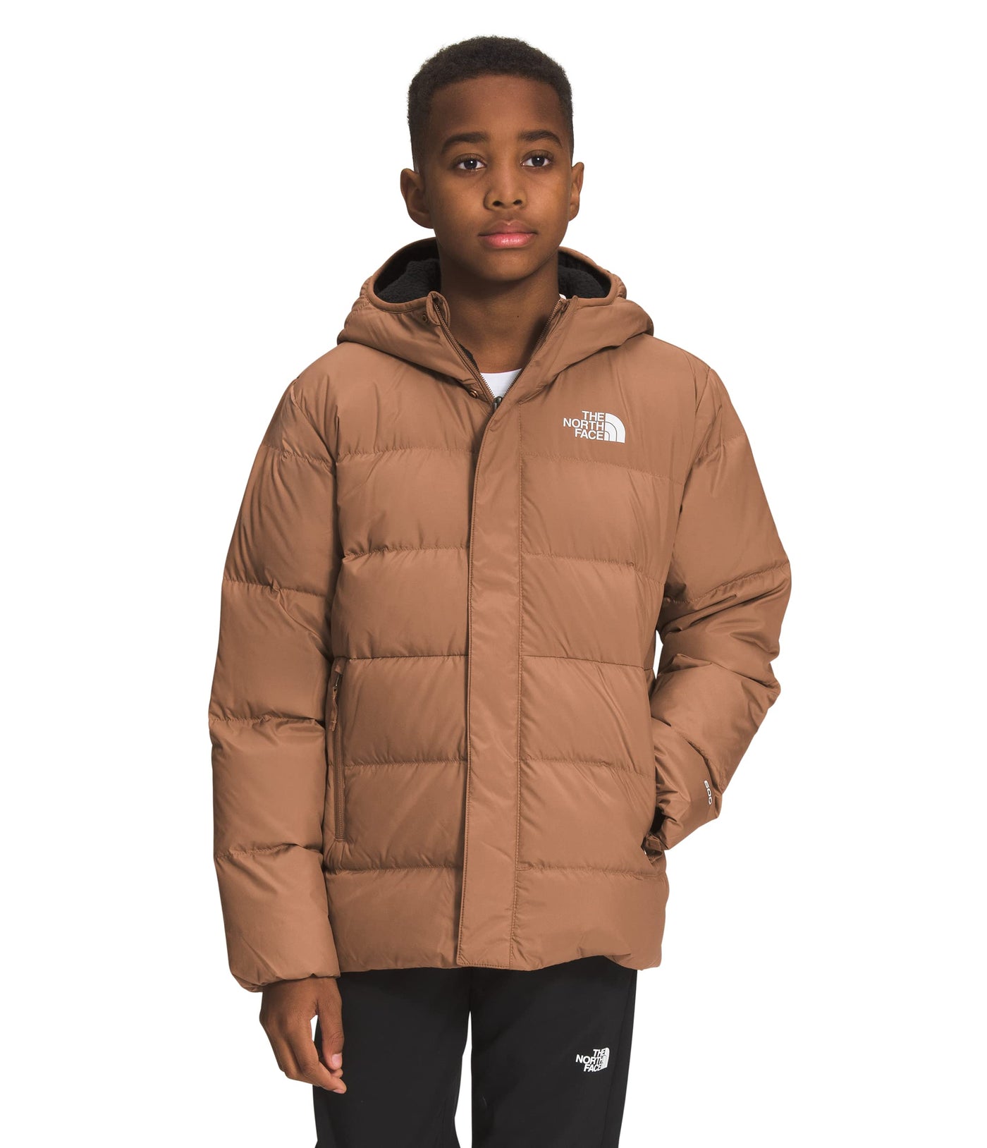 THE NORTH FACE Boys' North Down Fleece-Lined Parka, Toasted Brown, X-Small